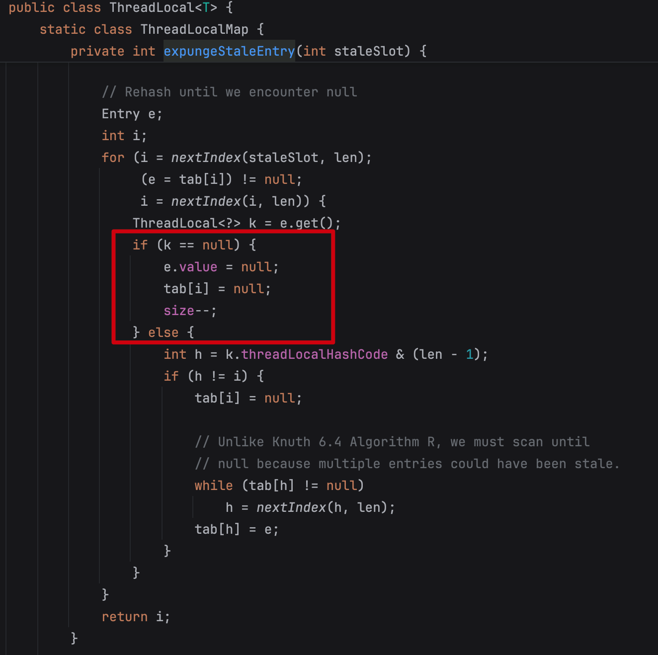 二哥的Java进阶之路:expungeStaleEntry